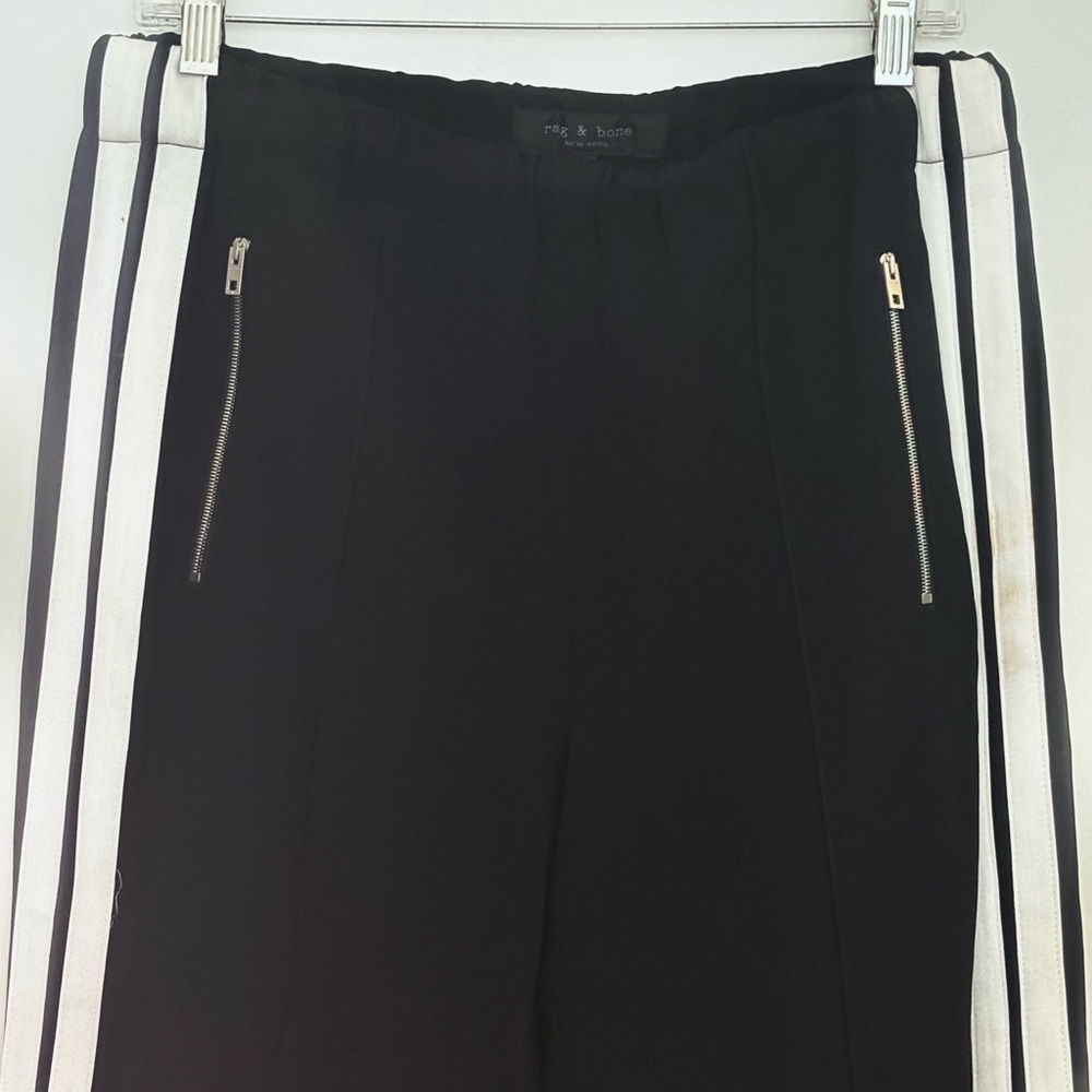 Rag & Bone Striped Zipper Track Pant Size Small - image 1